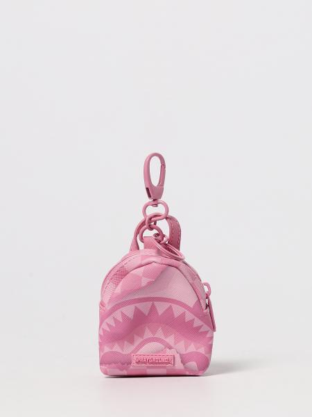 Portachiavi Sprayground in cotone spalmato saffiano