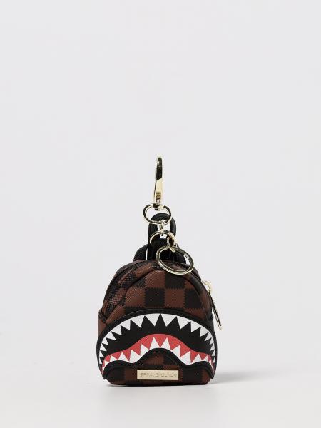 Portachiavi Sprayground in cotone spalmato saffiano
