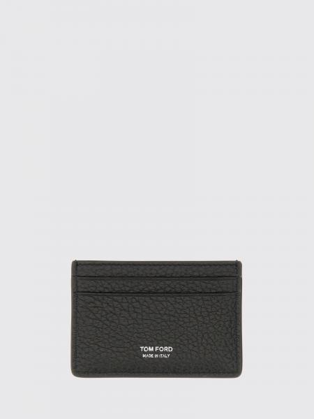 TOM FORD 財布 wallet 新品 未使用品 トムフォード TOM FORD ◇トムフォード◇ブラック カーフ ゴールドチェーン