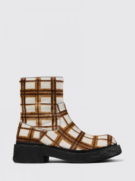 Vamonos Ponyskin Ankle Boot with Plaid Print CamperLab