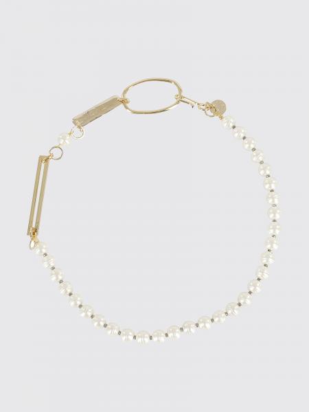 Collana Narcisa Semicouture in ottone con perle