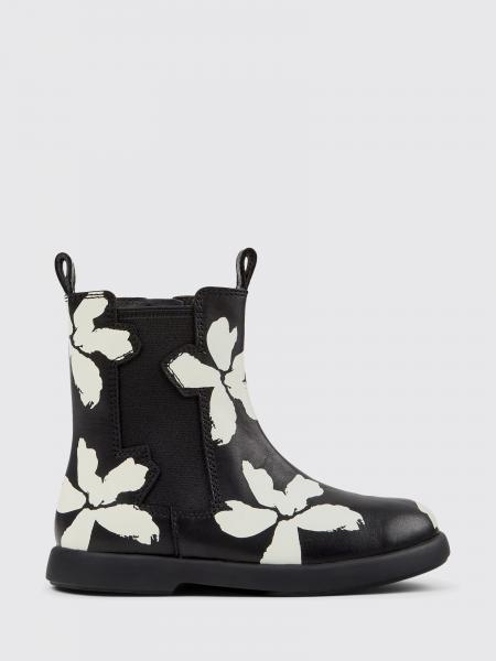 Twins Camper Chelsea Boots in Floral Print Leather
