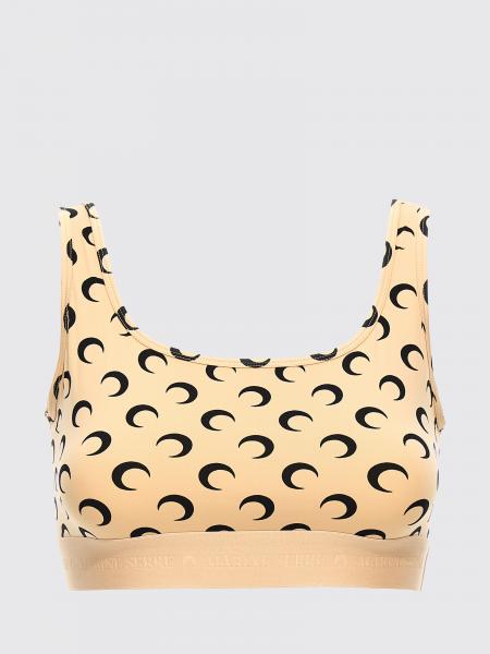 Cropped Top Marine Serre in Printed Jersey