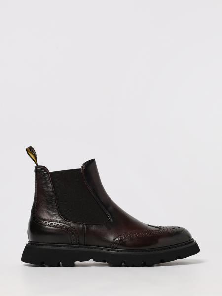 Leather Ankle Boots With Brogue Detail Doucal's
