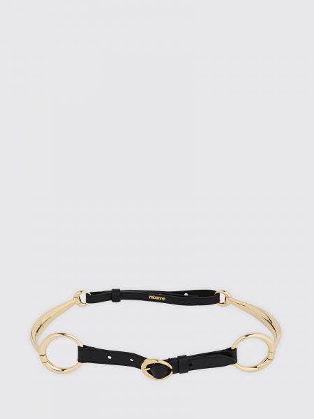 Rabanne Leather and Brass Belt
