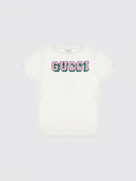 T-shirt in cotone con logo Gucci