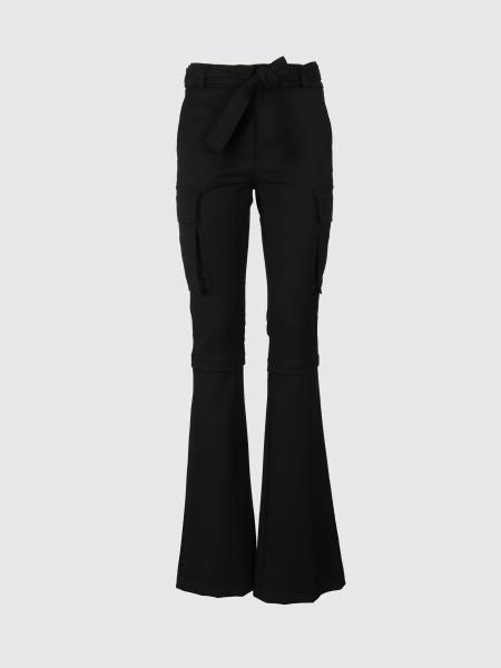 Flared Cargo Trousers in Cotton Blend Andreadamo