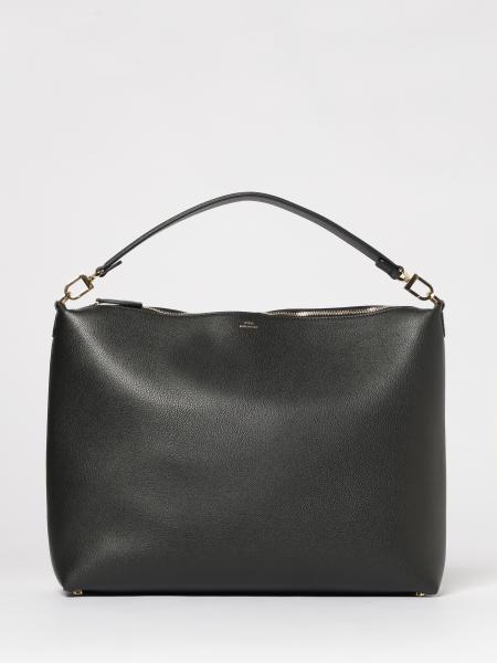 Medium Bevel Grained Leather Bag Toteme
