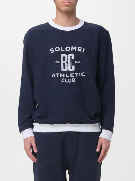 Cotton Crew Neck Sweatshirt with Logo Brunello Cucinelli