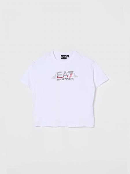 T-shirt in cotone con logo Ea7