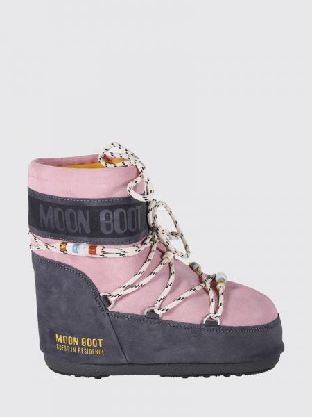 Icon Low Midnight Guest In Residence x Moon Boot Suede Ankle Boots