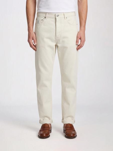 Vaqueros slim fit de denim Brunello Cucinelli