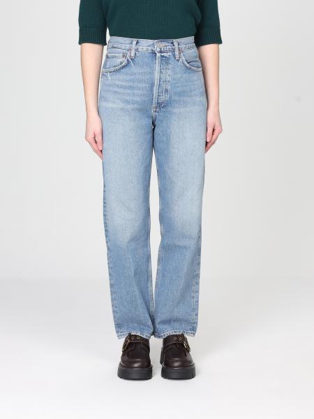 Agolde Straight Jeans in Cotton Denim