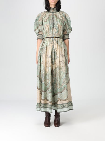 Chemisier Dress in Silk with Ethnic Print Zimmermann