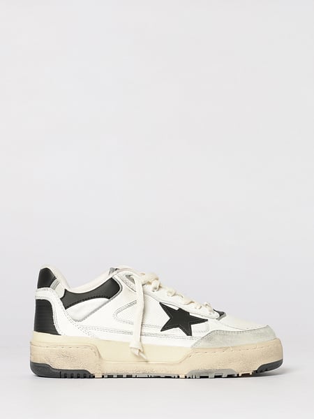 Golden Goose Forty2 Used Leather and Mesh Sneakers