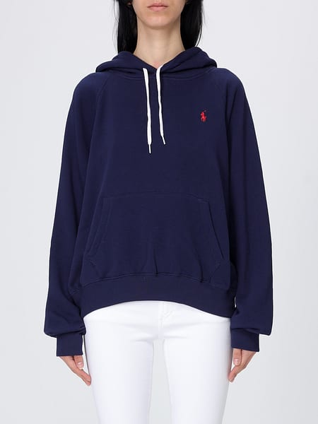 Cotton Blend Hoodie with Pony Logo Polo Ralph Lauren
