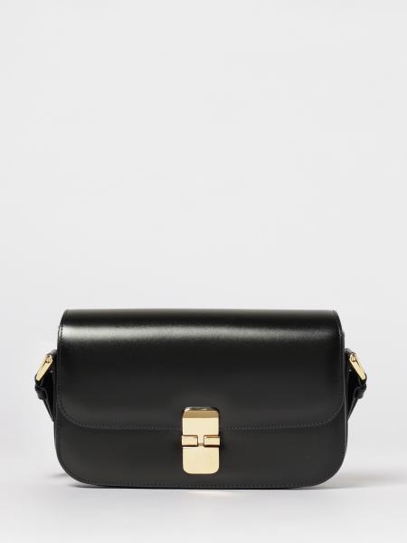 Grace Bag A.P.C. in Polished Leather