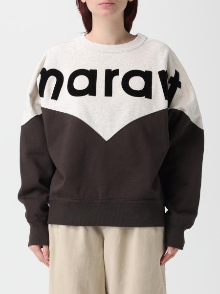 Isabel Marant Etoile 徽标棉混纺圆领运动衫