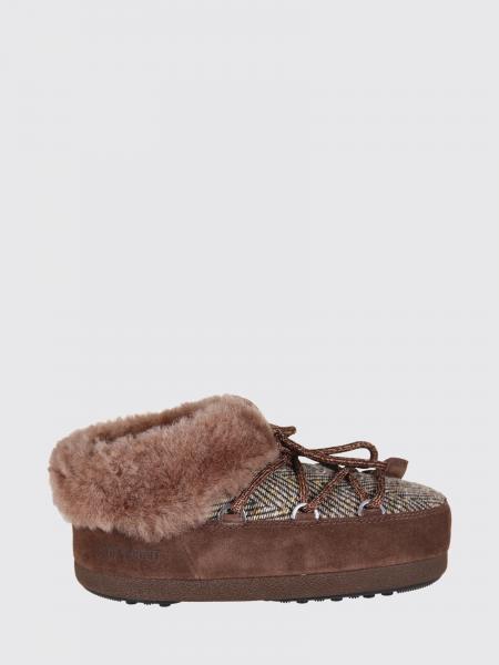 EVX Chalet Suede and Chevron Knit Ankle Boots Guest In Residence x Moon Boot