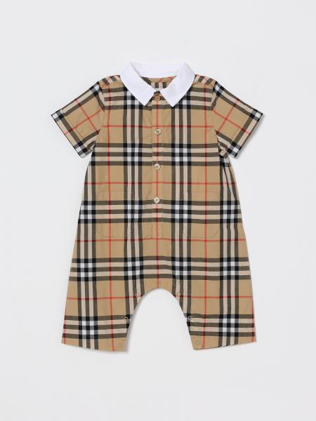 Check Cotton Jumpsuit Burberry