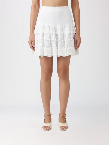 Ruffled Wool Mini Skirt AlaÏa