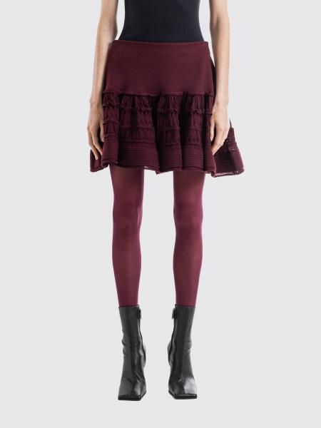 Ruffled Wool Mini Skirt AlaÏa