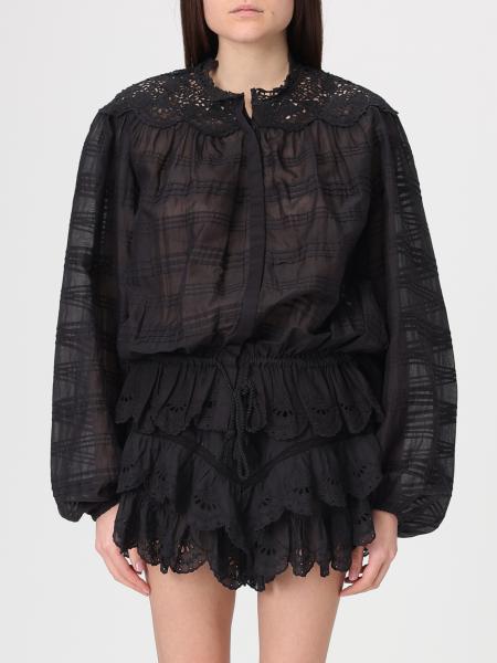 Polly Baumwollhemd mit Makramee-Einsätzen Isabel Marant Etoile