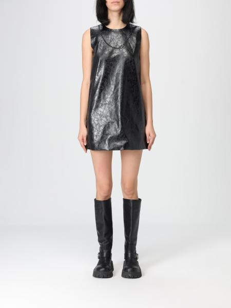 Diesel Hammered Faux Leather Mini Dress