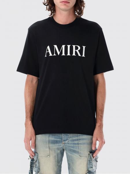 Cotton T-Shirt With Logo Print Amiri