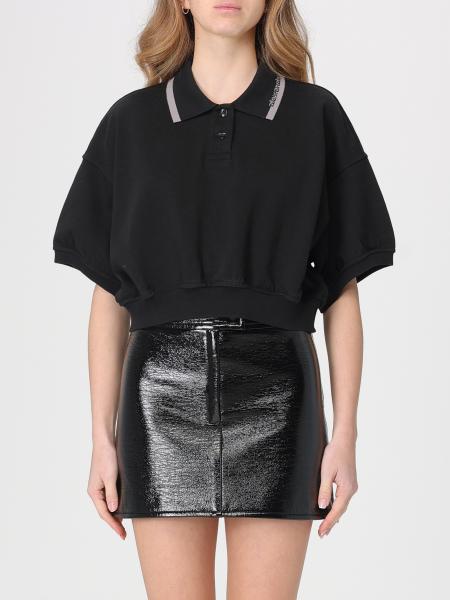 Хлопковое поло с логотипом Alexander Wang