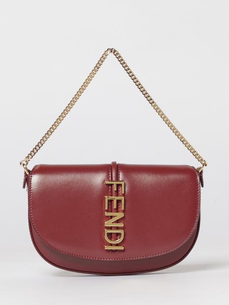 Fendigraphy Leather Wallet on Chain Fendi