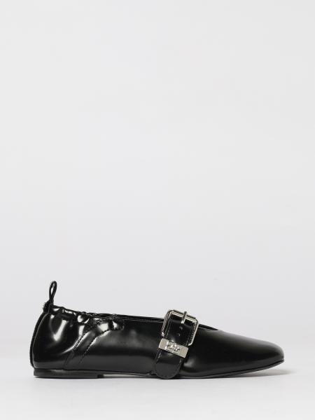Ganni Sue Ballerinas in Oleatex