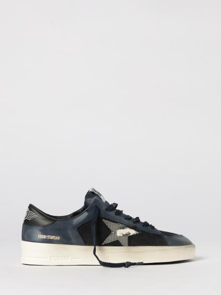 Golden Goose Stardan 빈티지 가죽 및 메시 스니커즈