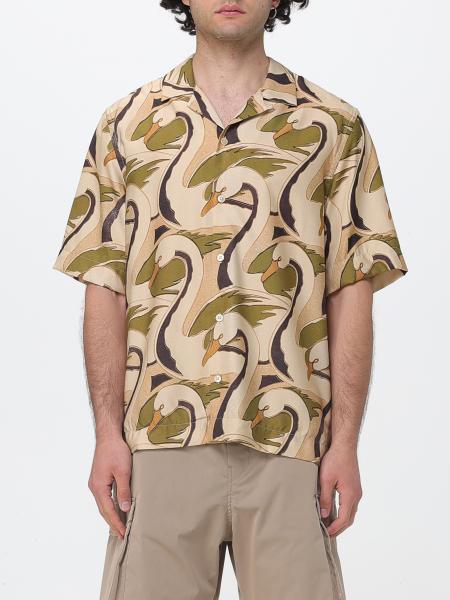 Paul Smith プリントビスコースブレンドシャツ