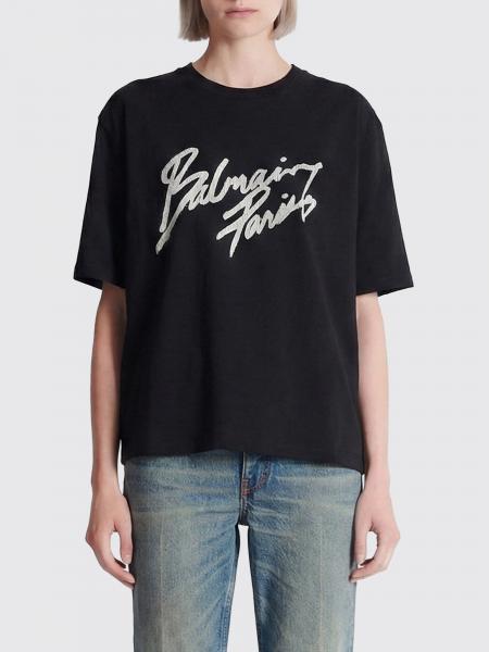 Cotton T-Shirts with Balmain Logo