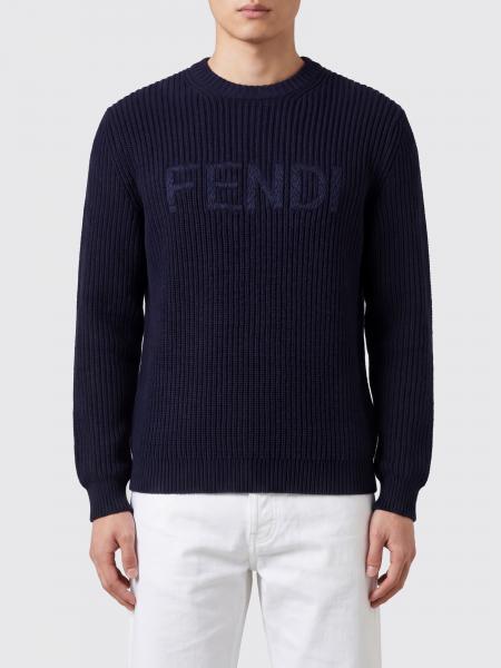 Wool Crew Neck Pullover Fendi