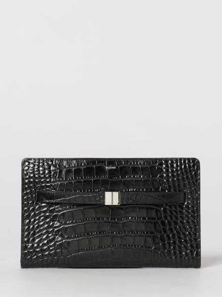 Toteme Crocodile-Print Leather Bag