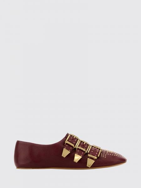 Susanna Leather Ballerina with Mini Studs Chloé