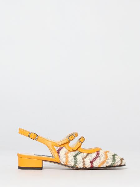 Crochet Knit and Leather Mary Jane Carel Paris