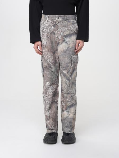 Pantalones cargo de algodón con estampado de camuflaje Represent