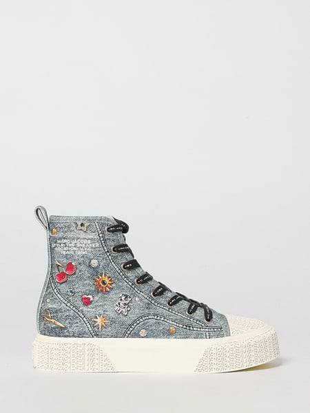 Cotton The Trinket Charm High Top Sneakers Marc Jacobs