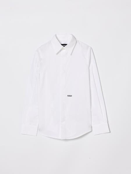Classic Cotton Shirt with Logo Dsquared2