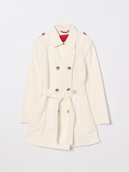 Max&Co. Kid Cotton Double-Breasted Trench Coat