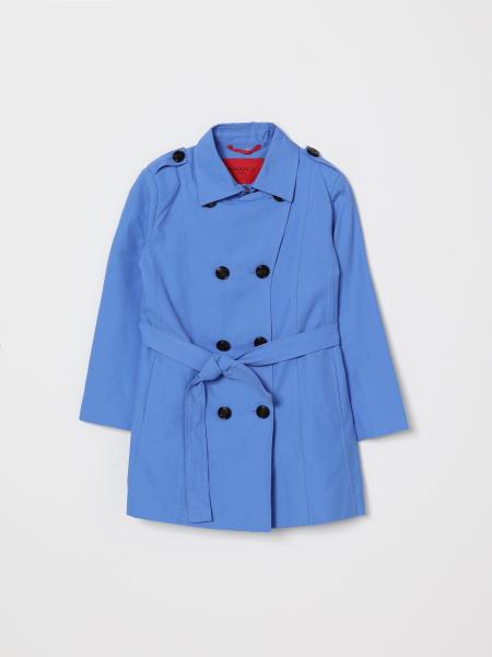 Max&Co. Kid Cotton Double-Breasted Trench Coat