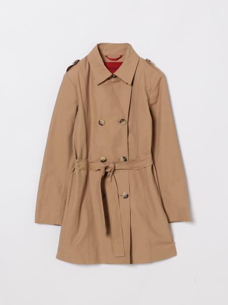 Max&Co. Kid Cotton Double-Breasted Trench Coat