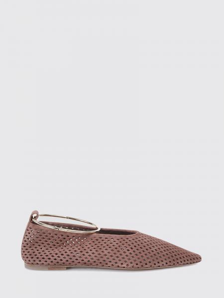 Perforated Suede Ballerinas Jil Sander