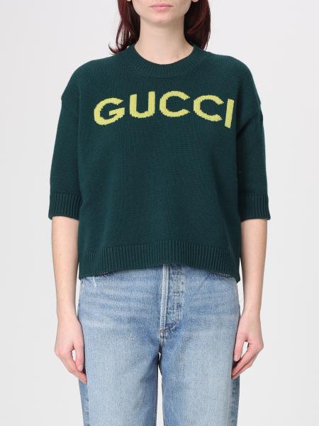 Wool Sweater with Jacquard Logo Gucci