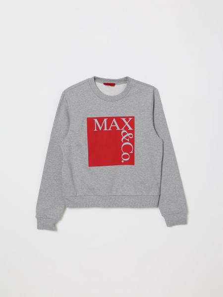 Max&Co. Kid Cotton Crewneck Sweatshirt with Logo