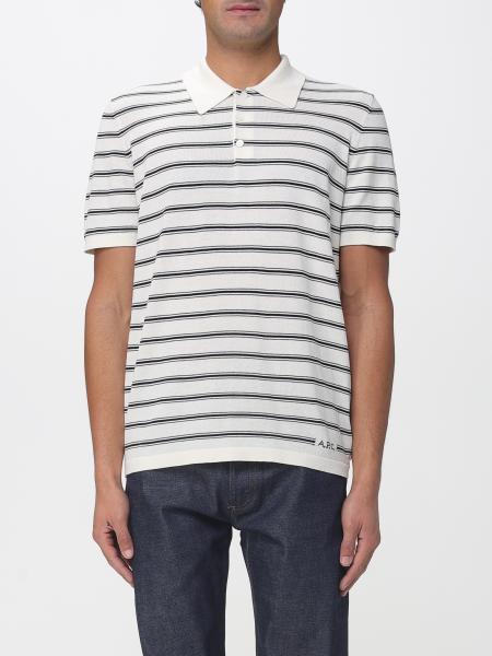 Striped Cotton Polo Shirt A.P.C.