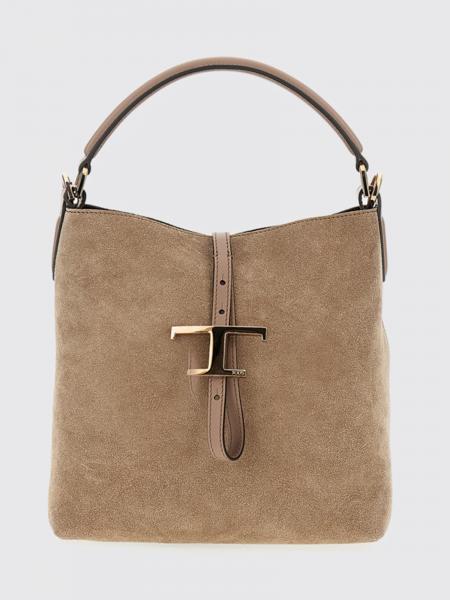 Mini T Timeless Suede Bucket Bag Tod's